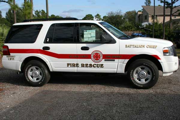 Fire Engine Signs, Graphics and Lettering