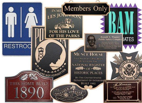 Metal Plaques are available at Sign Art Plus
