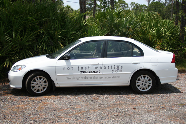 Car Signs, Graphics and Lettering  in Vero Beach Florida