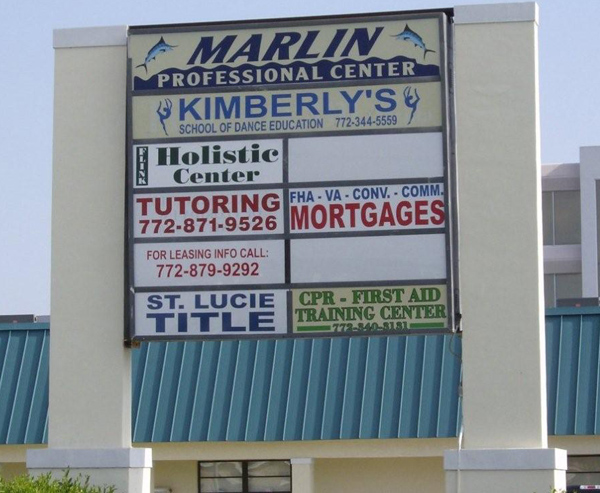 Monument Style Wall Signs in Vero Beach Florida